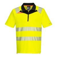 DX4 Hi-Vis póló S/S, fekete/narancssárga