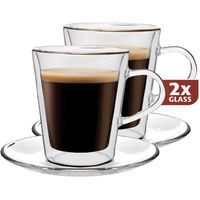 Maxxo Lungo duplafalú üvegcsésze, 0,22 l