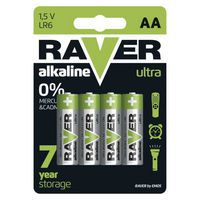Alkalické baterie RAVER AA (LR6)