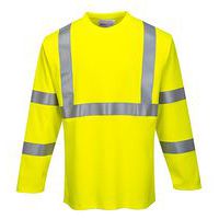 FR Hi-Vis hosszú ujjú pólóing, sárga