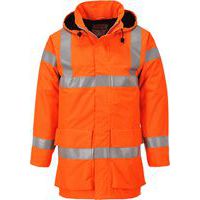 Bizflame Rain Hi-Vis Multi Lite kabát, narancssárga