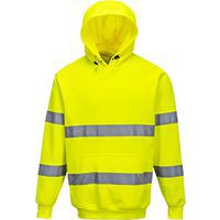 Hi-Vis mikina s kapucí, žlutá