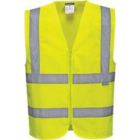 Hi-Vis zippzáras mellény, sárga