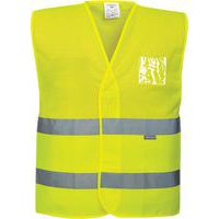 Hi-Vis 'hálós' mellény, sárga