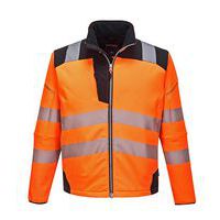 PW3 Hi-Vis Softshell kabát, fekete/narancssárga