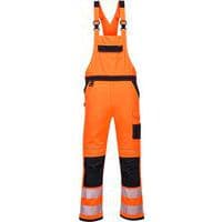 PW3 Hi-Vis kantáros nadrág, fekete/narancssárga