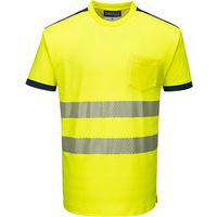 PW3 Hi-Vis póló S/S, kék/sárga