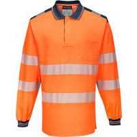 PW3 Hi-Vis hosszú ujjú pólóing, kék/narancssárga