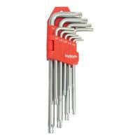 TOPTRADE Torx készlet, 9 db-os, Cr-V, T10 – T50