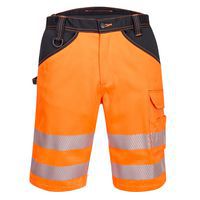 PW3 Hi-Vis rövidnadrág, fekete/narancssárga