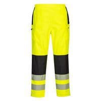 PW3 Hi-Vis női eső nadrág, fekete/sárga