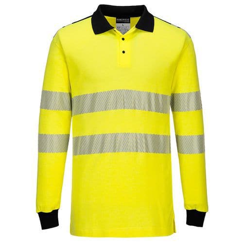 WX3 LÁNGÁLLÓ HI-VIS PÓLÓING, kék/sárga