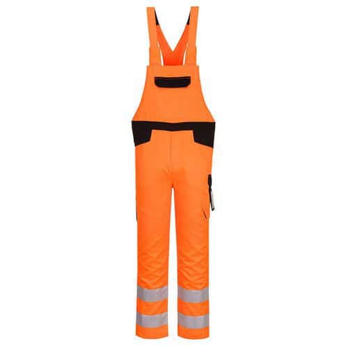 PW2 Hi-Vis kantáros nadrág, fekete/sárga