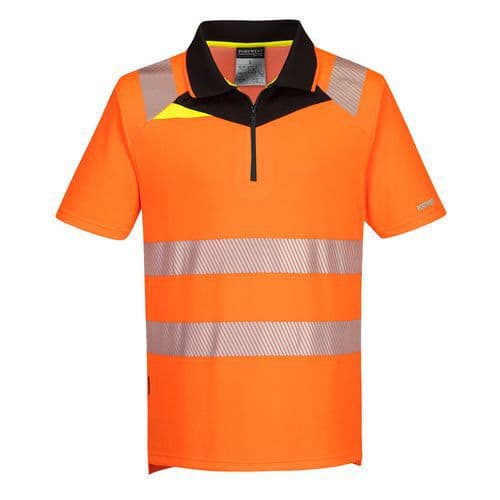 DX4 Hi-Vis póló S/S, fekete/narancssárga