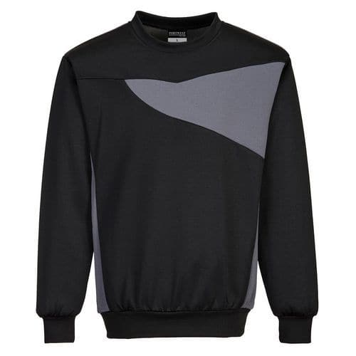 PW2 Crew Neck pulóver, fekete/szürke