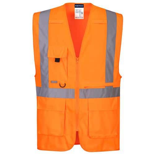 Hi-Vis Executive mellény tablet zsebbel, narancssárga