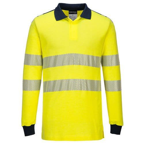 WX3 LÁNGÁLLÓ HI-VIS PÓLÓING, kék/sárga