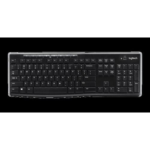 Logitech K270 vezeték nélküli multimédia billentyűzet, HU, fekete