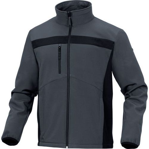 Férfi softshell kabát Lulea 2, szürke/fekete