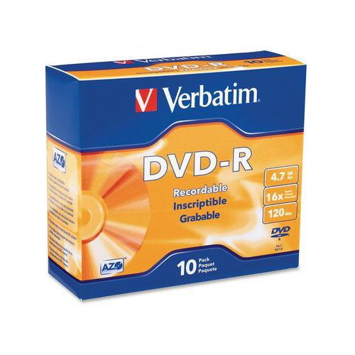 Verbatim DVD+-R/+-RW 4,7 GB 4-16x, AZO, 5 - 10 db