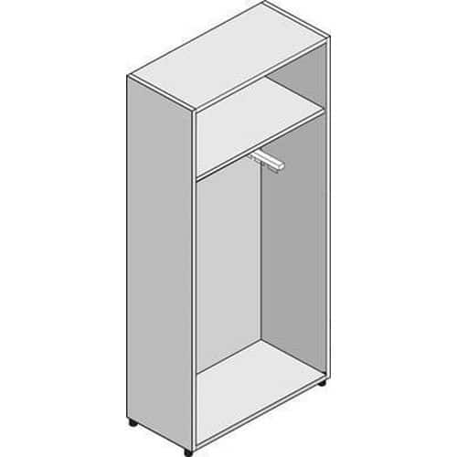 System magas öltözőszekrények, 214 x 86 x 45 cm, ajtóval