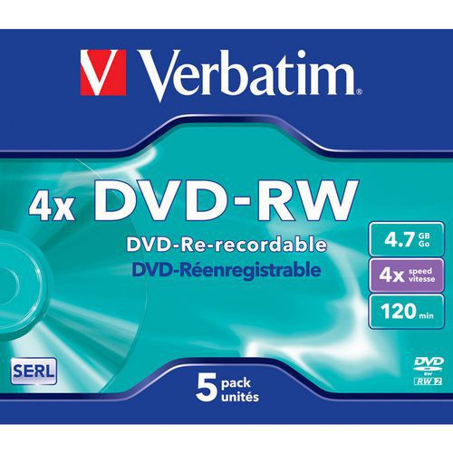 Verbatim DVD+-R/+-RW 4,7 GB 4-16x, AZO, 5 - 10 db