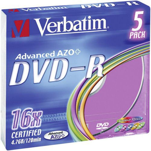 Verbatim DVD+-R/+-RW 4,7 GB 4-16x, AZO, 5 - 10 db