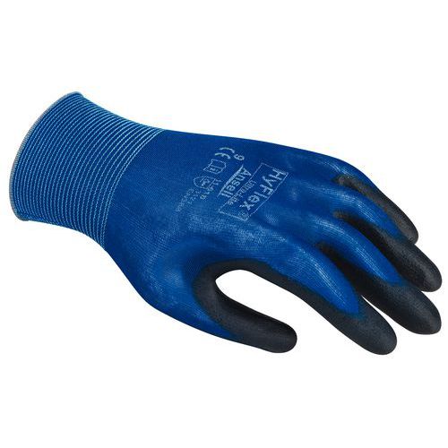 Nylon kesztyű Ansell HyFlex® 11-618 félig poliuretánba mártott