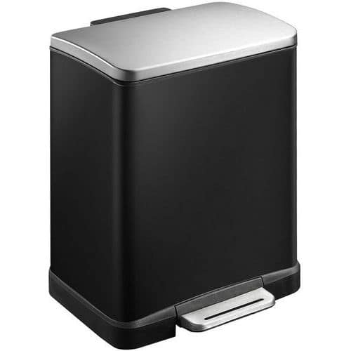 E-Cube szögletes pedálos szemetes, 20 l - EKO