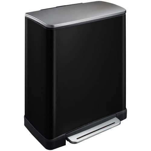 E-Cube szögletes pedálos szemetes - 50 l