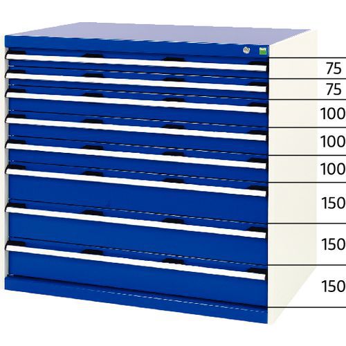 Bott SL-107 fiókos műhelyszekrények, 100 cm magas