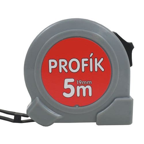 TOPTRADE mérőszalag, „PROFÍK” (A PROFI), egyfékes, 19 mm x 5 m