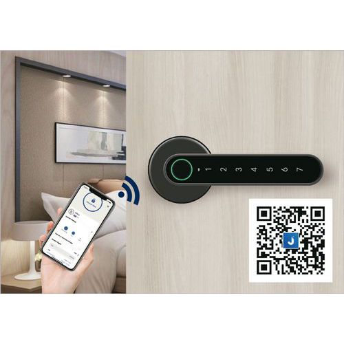 Smart Touch Handle ujjlenyomattal, okostelefonnal Bluetooth-on vagy PIN-kóddal vezérelhető