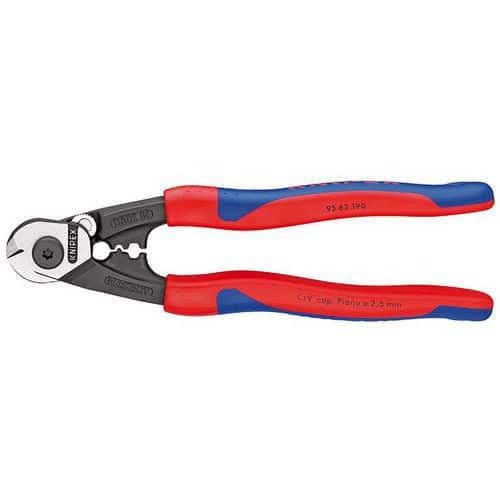 Knipex drótkötél- és kábelvágó olló, 190 mm