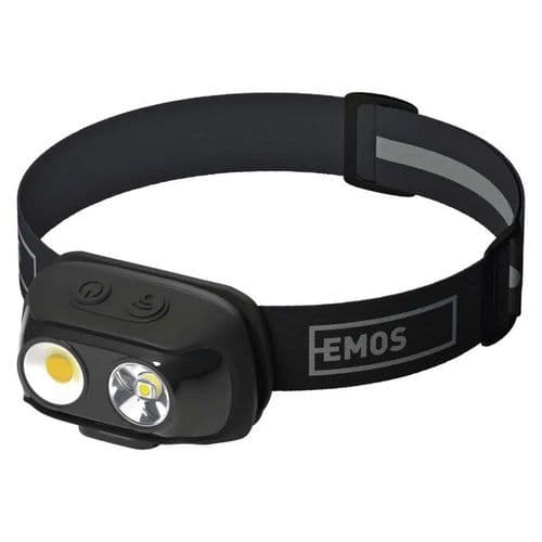 Emos P3542 COB LED fejlámpa, hatótávolság: 130 m