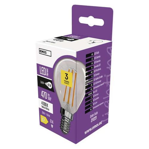 Filament Mini Globe LED izzók, foglalat: E14, 3,4 W