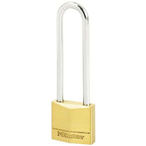 Tömör sárgarézből készült Master Lock lakatok hosszú bilinccsel