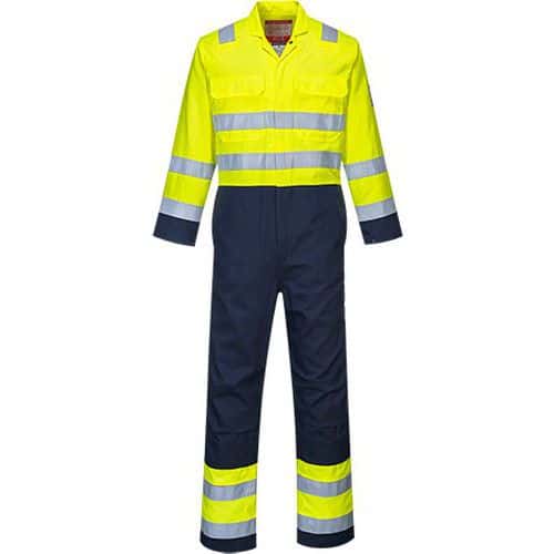 Hi-Vis Anti-Static Bizflame Pro overál, kék/sárga