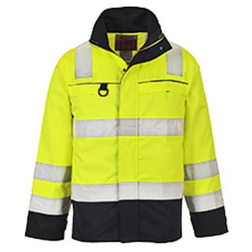 HiVis Multi-Norm kabát, kék/sárga