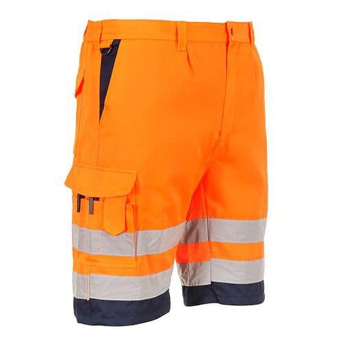 Hi-Vis rövidnadrág, kék/narancssárga