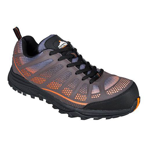 Portwest Compositelite Low Cut Spey S1P Trainer, fekete/narancssárga