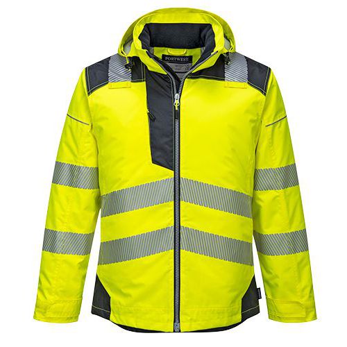 PW3 Hi-Vis télikabát, fekete/sárga