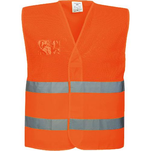 Hi-Vis 'hálós' mellény, narancssárga