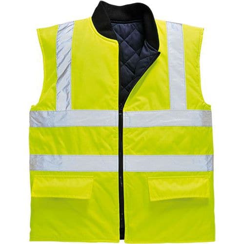 Hi-Vis kifordítható mellény, sárga