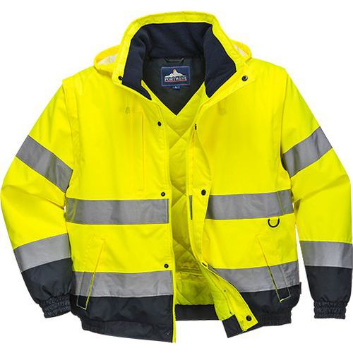 HiVis 2 az 1-ben kabát, sárga