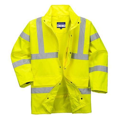 Hi-Vis lélegző kabát, sárga