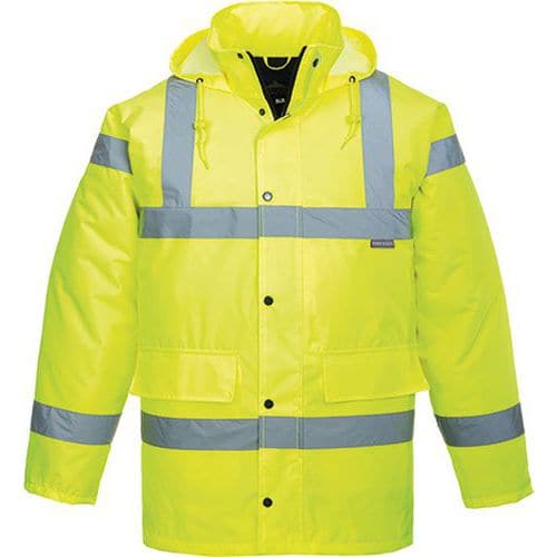 Hi-Vis lélegző kabát, sárga