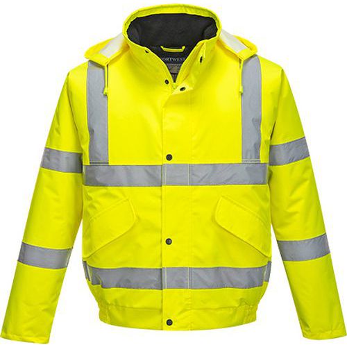 Hi-Vis bomber dzseki, sárga