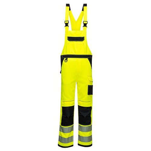 PW3 Hi-Vis kantáros nadrág, fekete/sárga