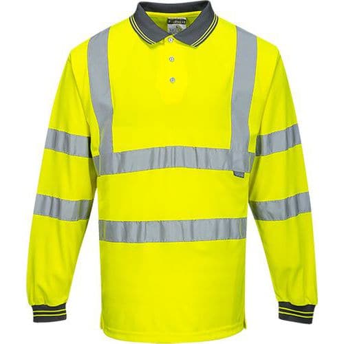 Hi-Vis hosszú ujjú pólóing, sárga